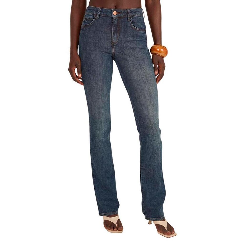 Calça Colcci Feminina Jeans Reta com Cintura Alta