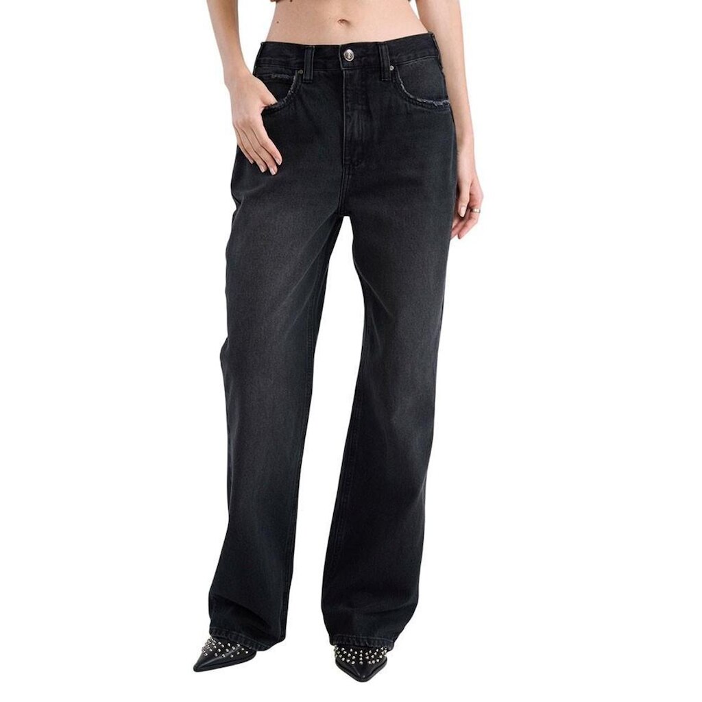 Calça Colcci Jeans Wide Leg Preta Feminina