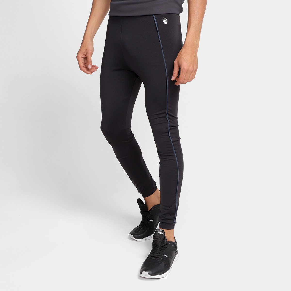Calça Compressão Gonew Space Masculina - Preto Menor preço em Calça Compressão Gonew Space Masculina - Preto