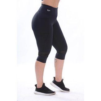 Calça Corsário ElementFit com Bolso Lateral Corrida Feminina