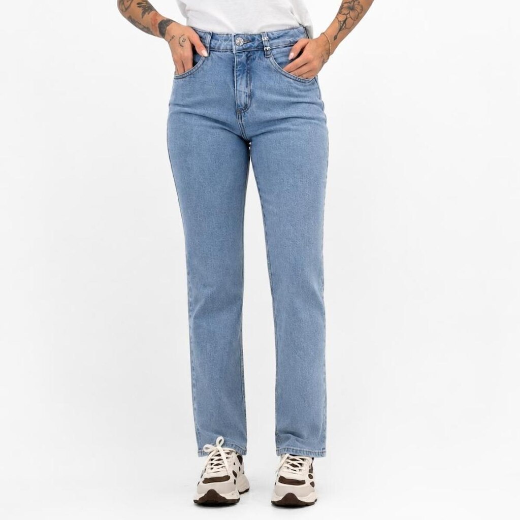 Calça Daksul Jeans Mom Feminina