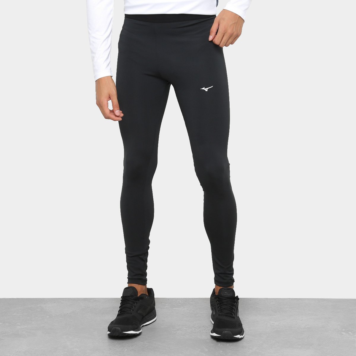 Calça de Compressão Mizuno 2.0 Masculina - Preto Menor preço em Calça de Compressão Mizuno 2.0 Masculina - Preto