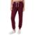 Calça de Moletom Feminina Jogger Básica Bordô Forrado Felpudo Flanelado com Bolso - Vinho