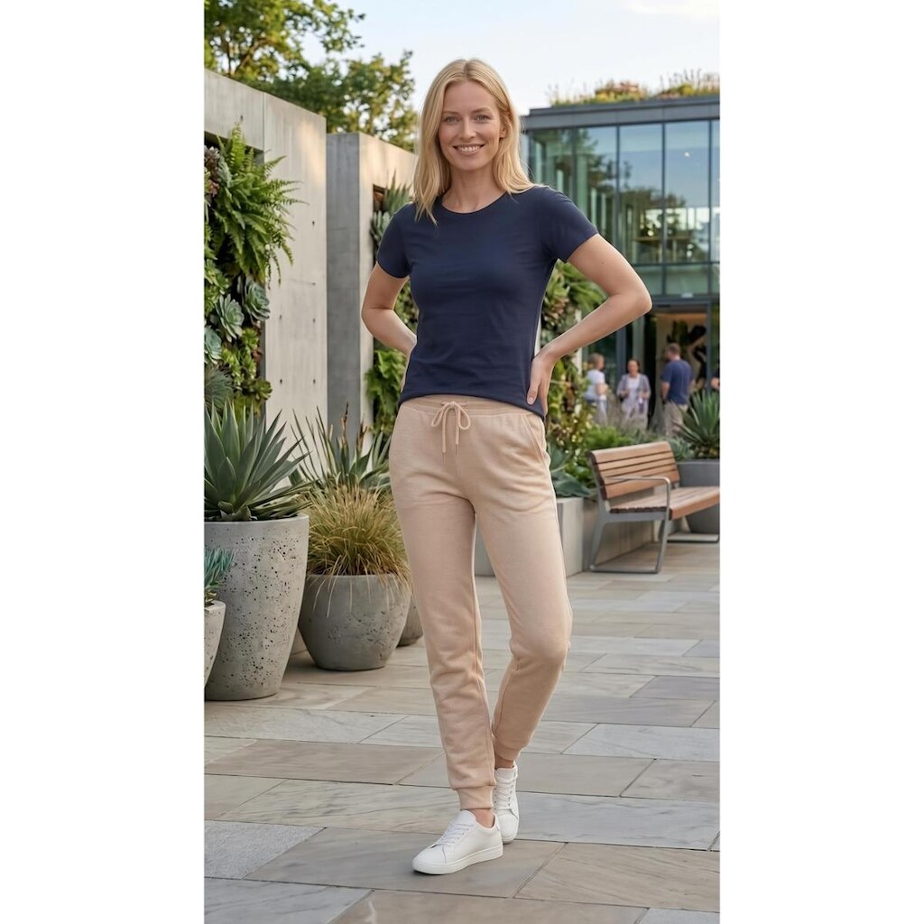 Calça De Moletom Feminina Jogger Confortável Casual Gisele Freitas