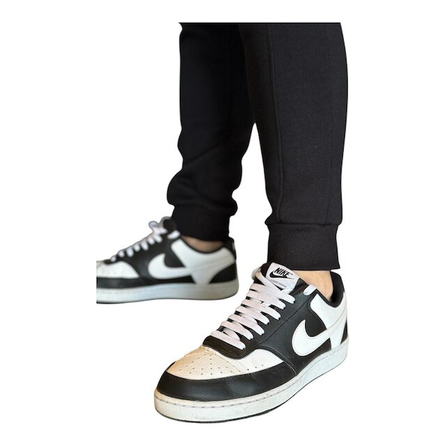CALÇA DE MOLETOM MASCULINA COM PUNHO NA CINTURA E NA BARRA