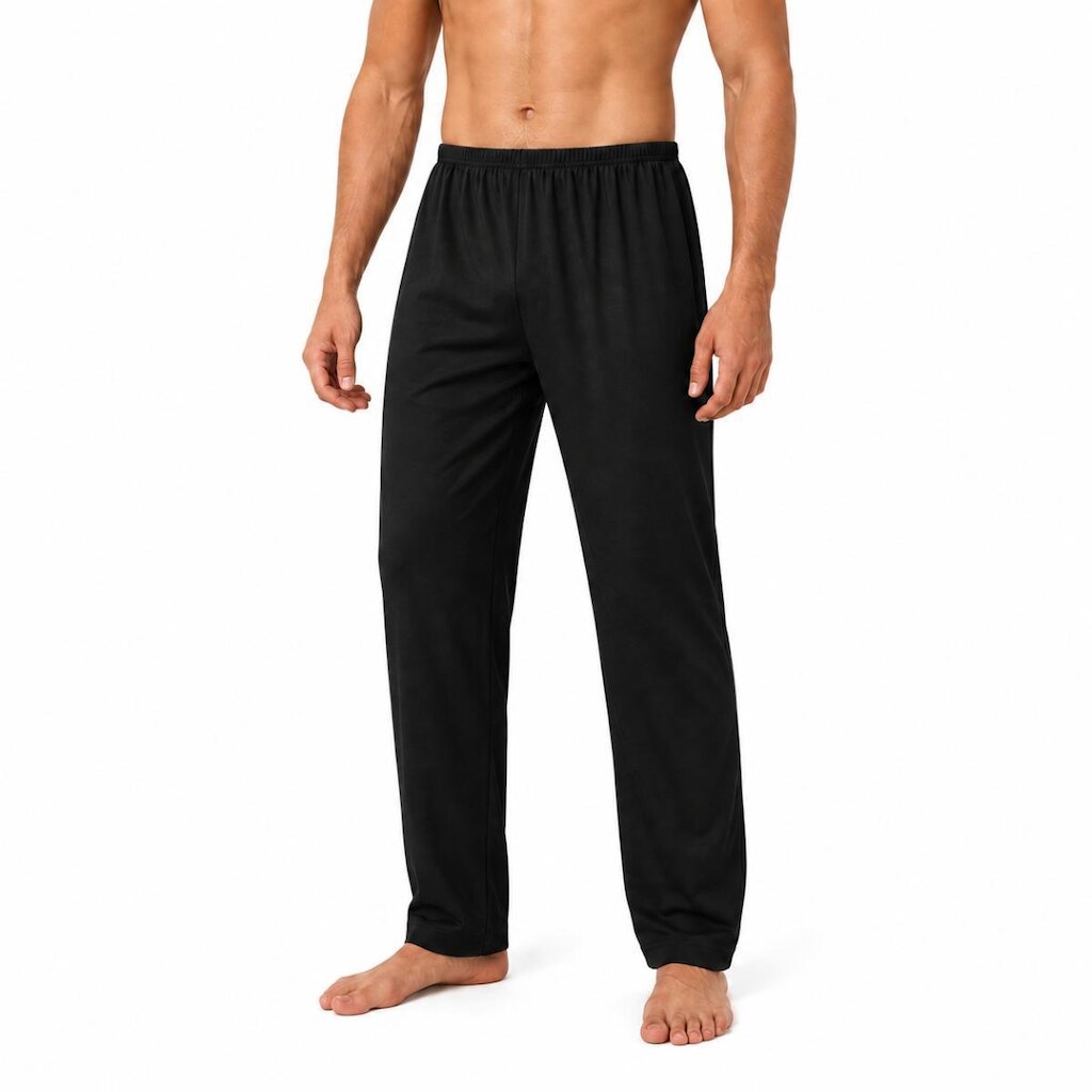 Calça De Pijama Masculina Dormir Confortável Lisa Casual