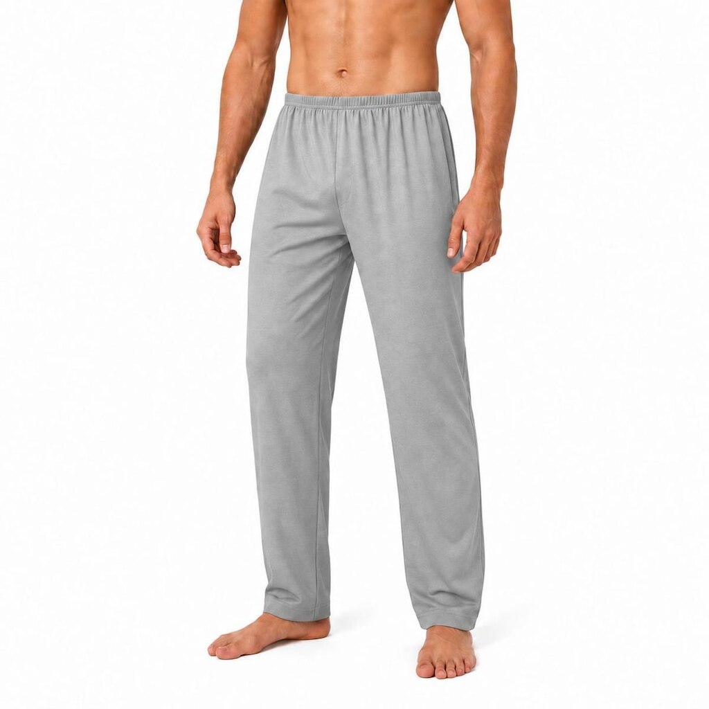 Calça De Pijama Masculina Dormir Confortável Lisa Casual