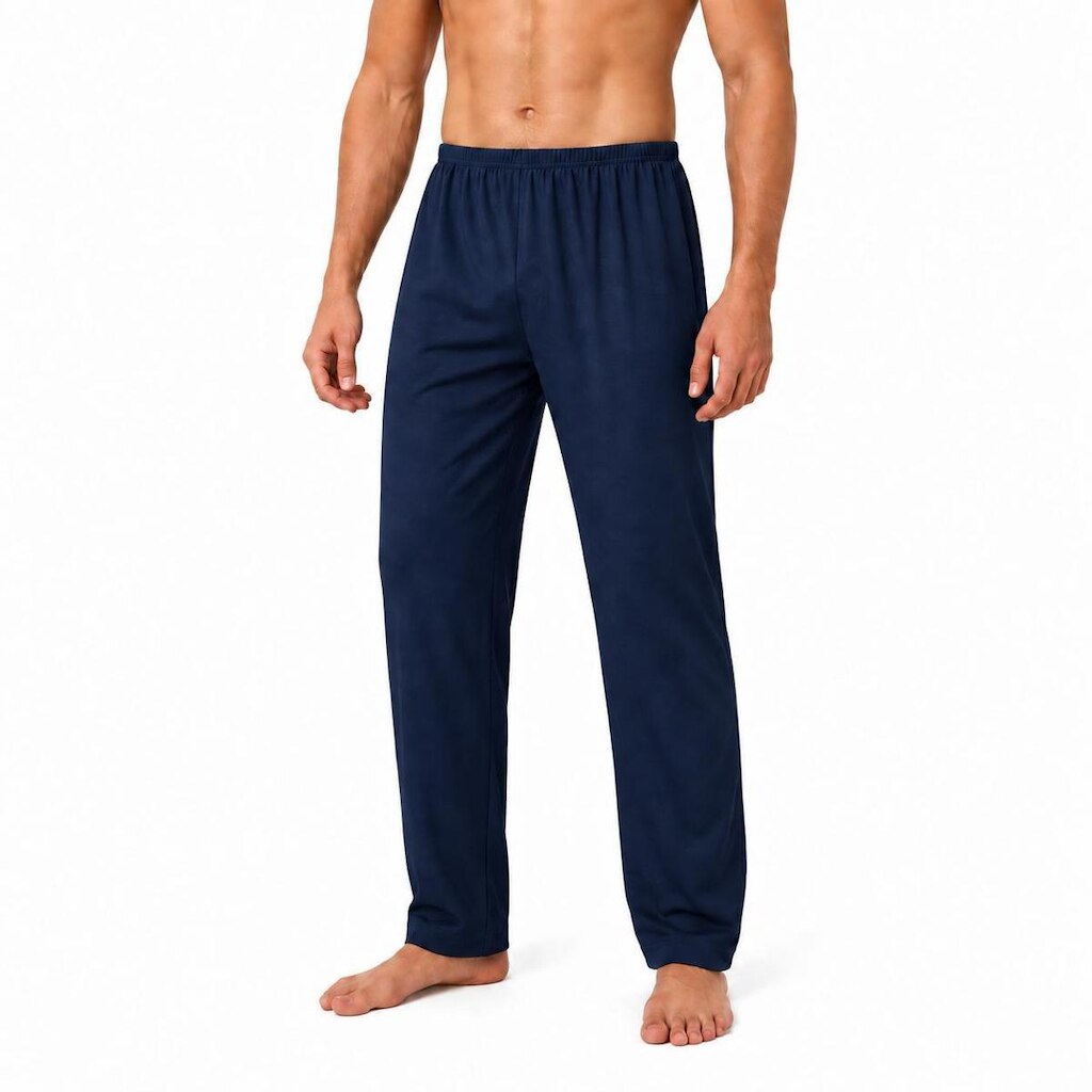 Calça De Pijama Masculina Dormir Confortável Lisa Casual