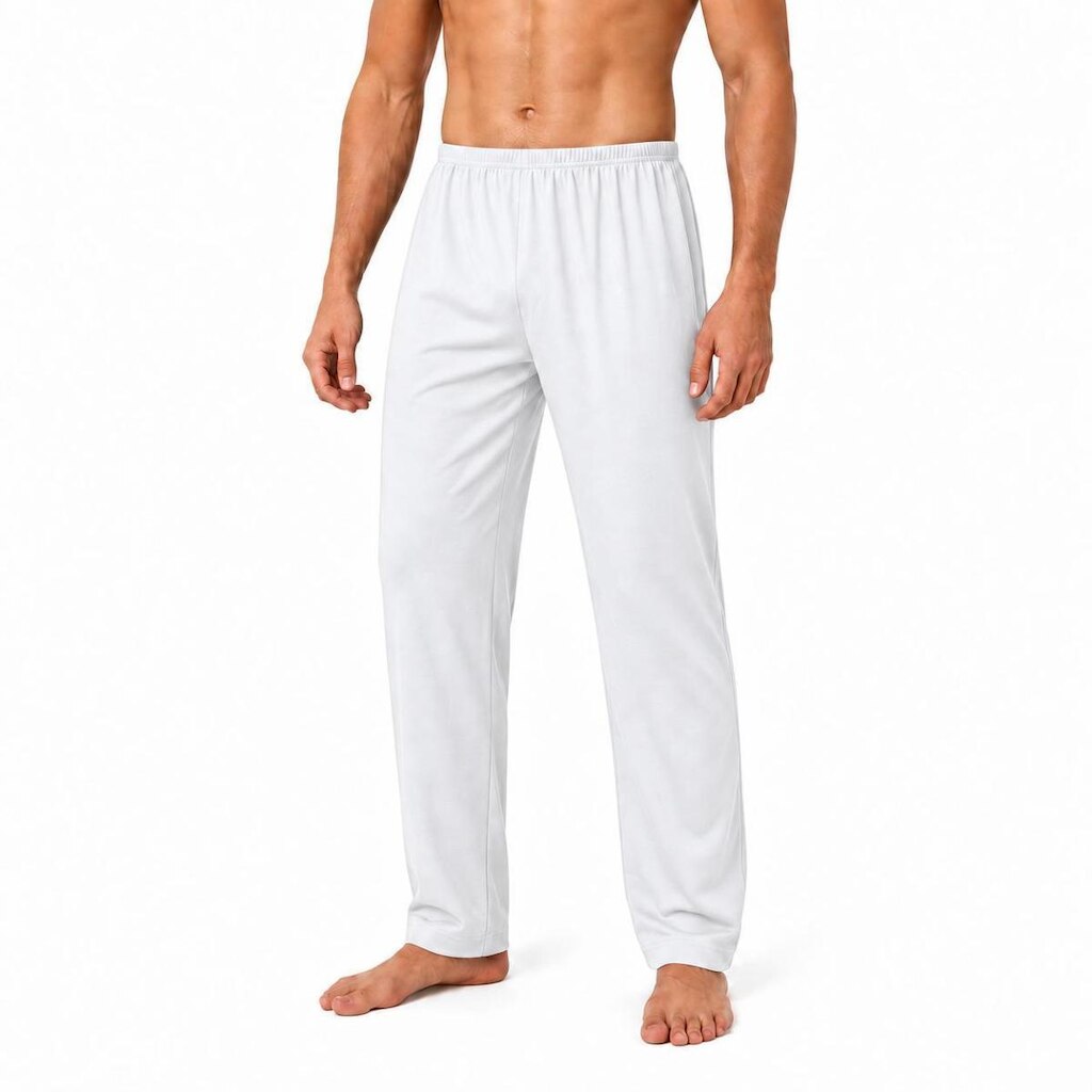 Calça De Pijama Masculina Dormir Confortável Lisa Casual