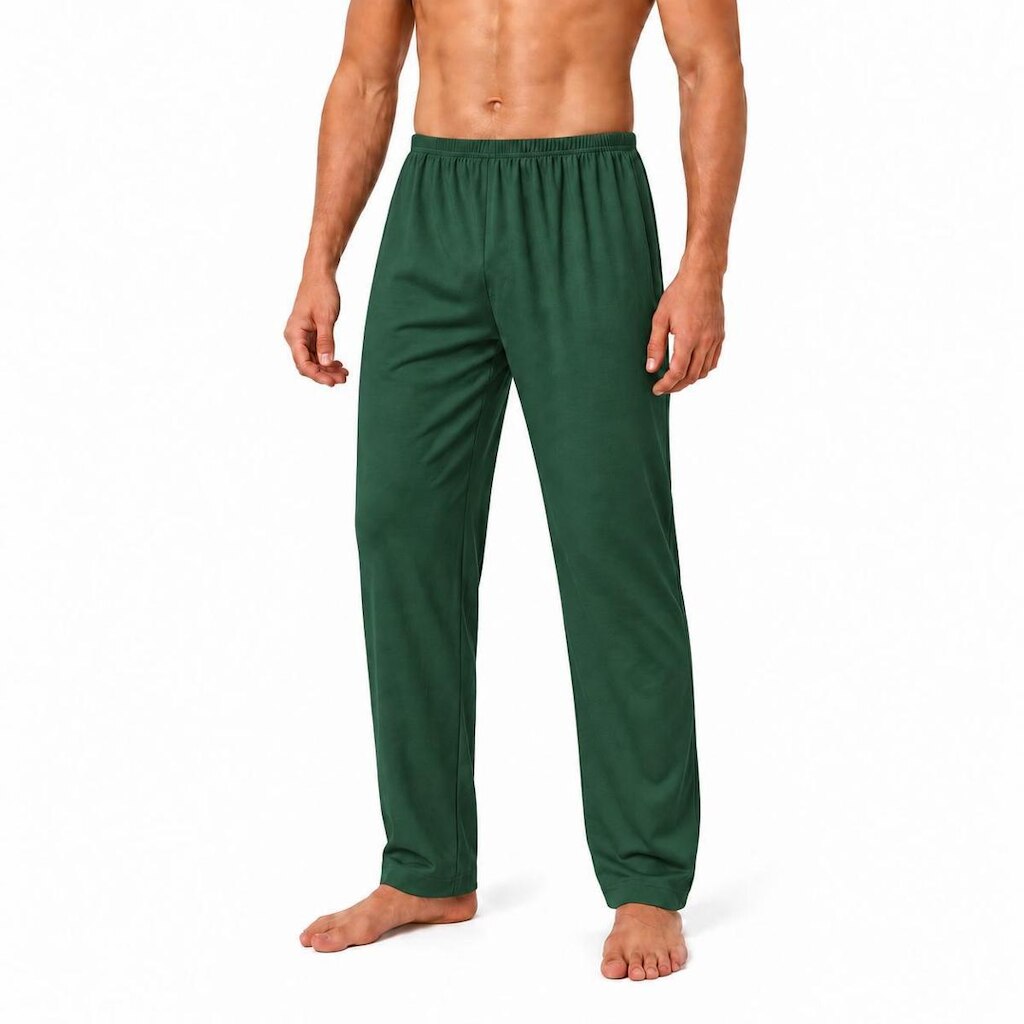 Calça De Pijama Masculina Dormir Confortável Lisa Casual