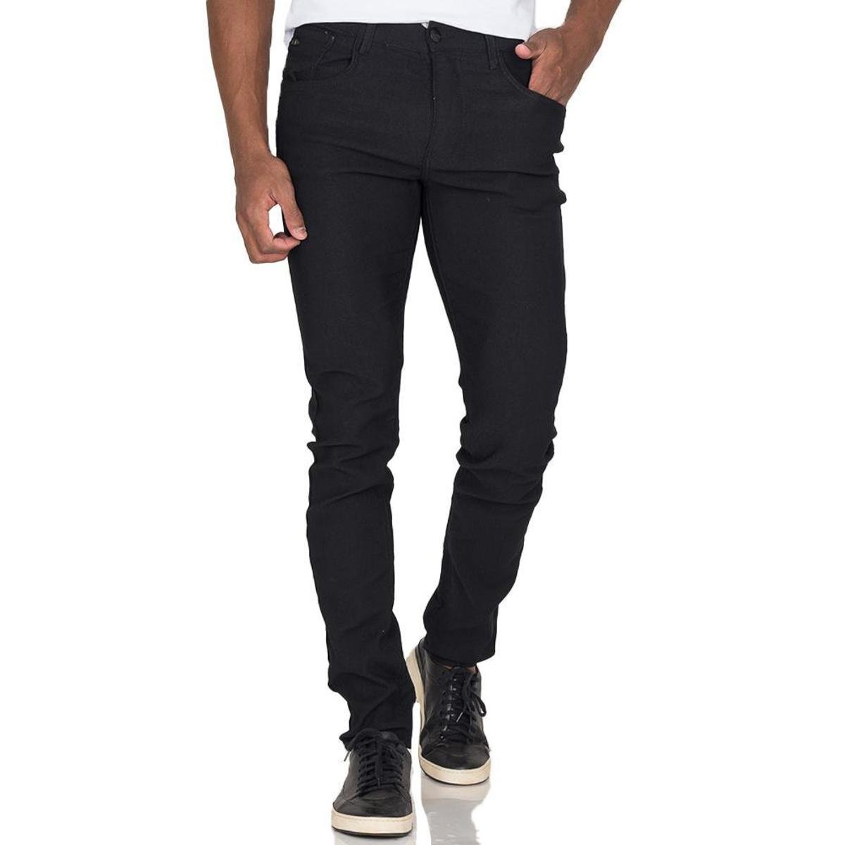 Calça De Sarja Masculina Slim Jeans Color Com Elastano Menor preço em Calça De Sarja Masculina Slim Jeans Color Com Elastano