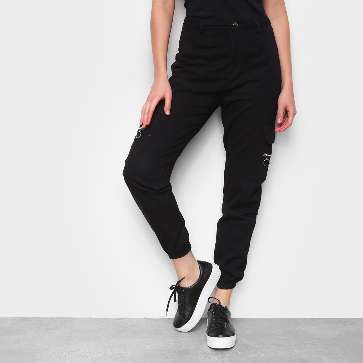 Calça Eagle Rock Jogger Feminina - Preto Menor preço em Calça Eagle Rock Jogger Feminina - Preto