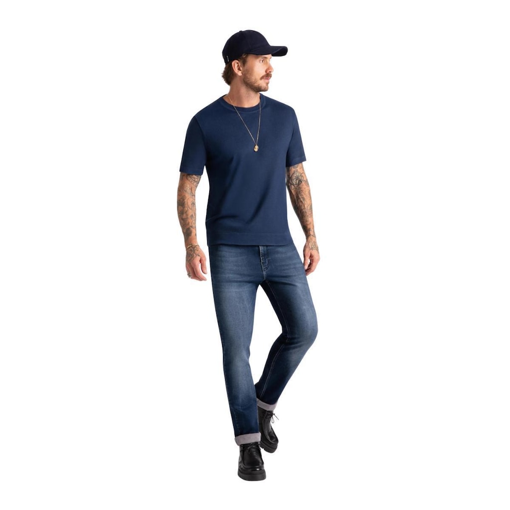 Calça Ellus Jogging Intense Blue Slim Lav.Escuro c Tie Dye