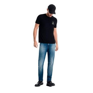 Calça Ellus Ocean Blue Slim Masculina Jeans A - AZUL MÉDIO - 40