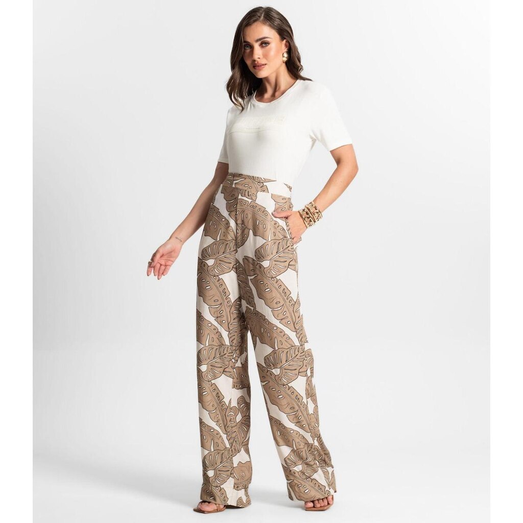 Calça Endless Pantalona Estampada Feminina