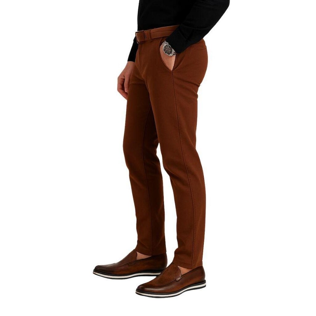 Calça Esporte Fino Masculina Alfaiataria Slim Sarja Com Elastano Medson 