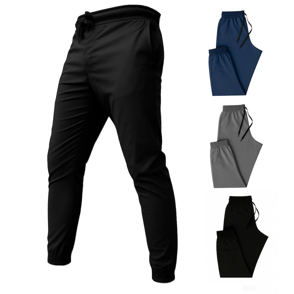 Calça Esportiva Preta Elastano Dry Casual
