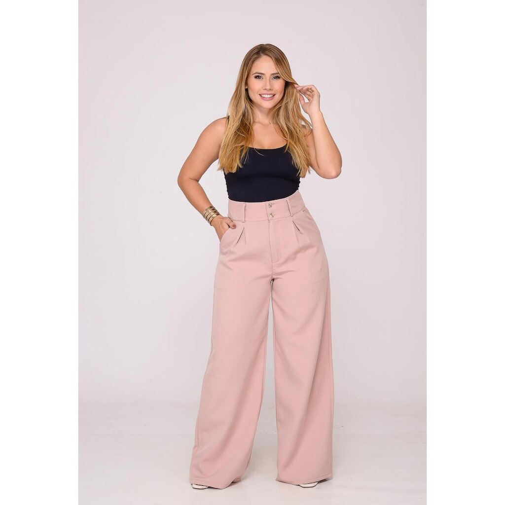Calça Feminina Alfaiataria Nude