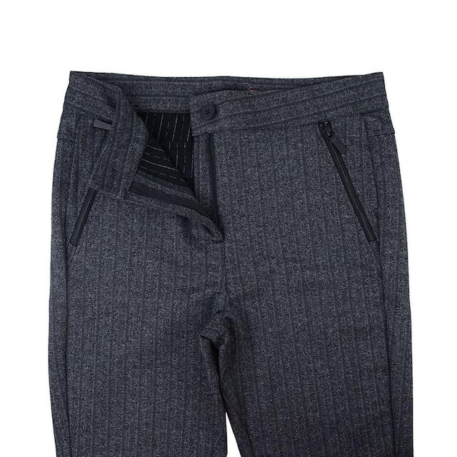 Calça Feminina Alpelo Montaria Plus Size Risca de Giz Cinza