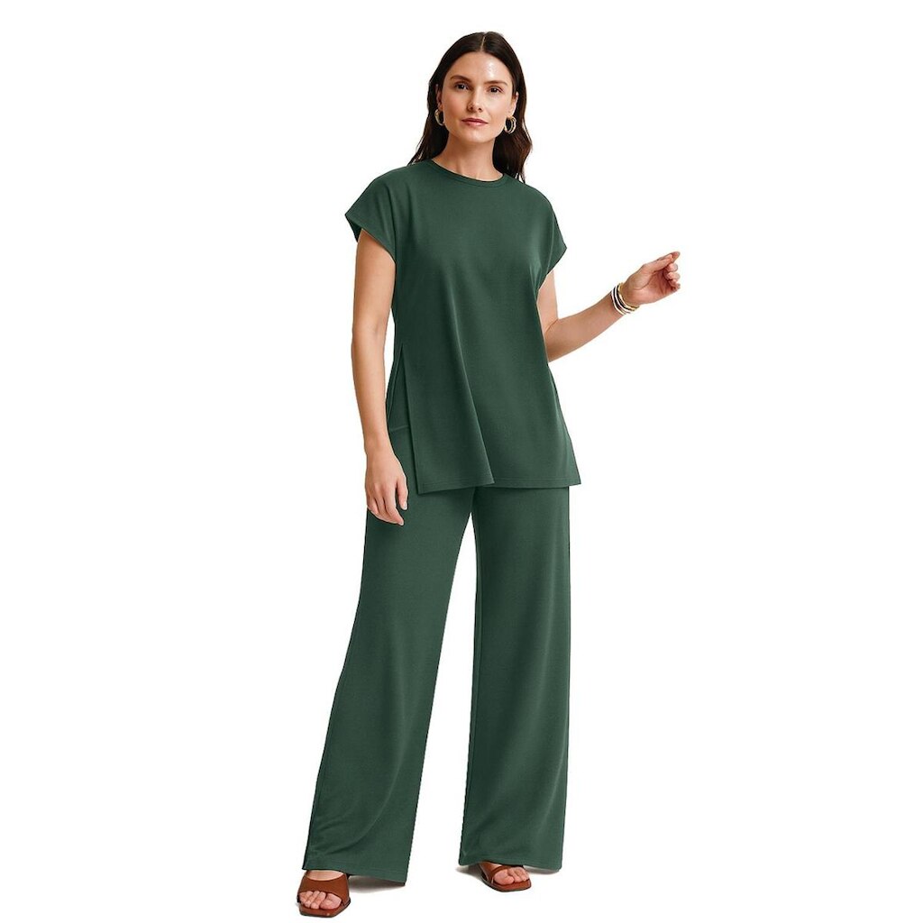 Calça Feminina Bailarina Lunender Em Malha 00622
