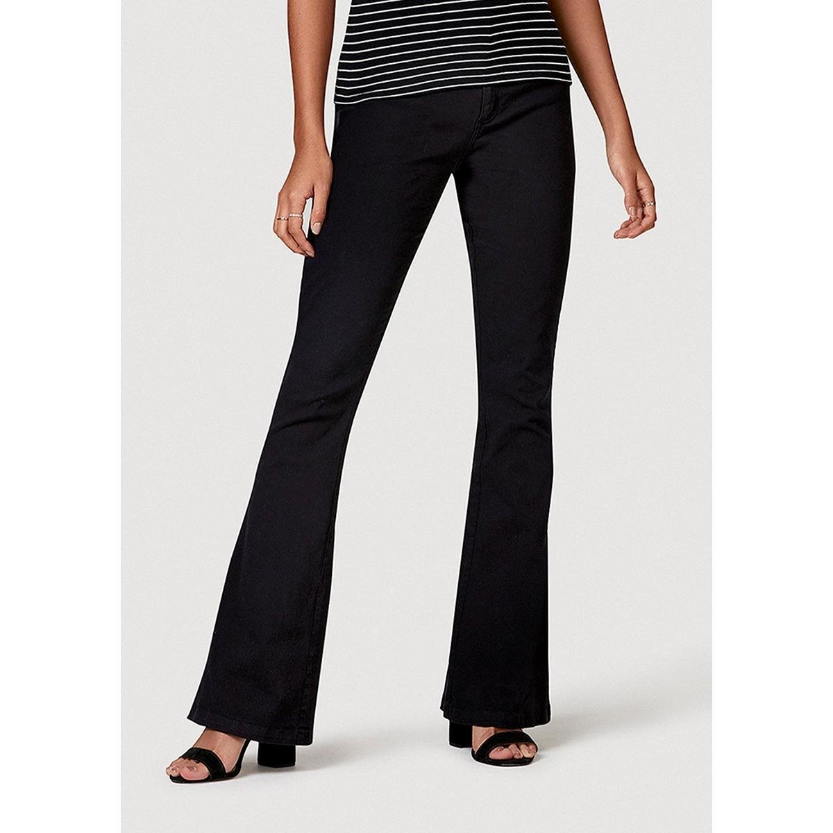 Calça Feminina Básica Flare Em Sarja - K0XDNMCEN3 - Preto Menor preço em Calça Feminina Básica Flare Em Sarja - K0XDNMCEN3 - Preto