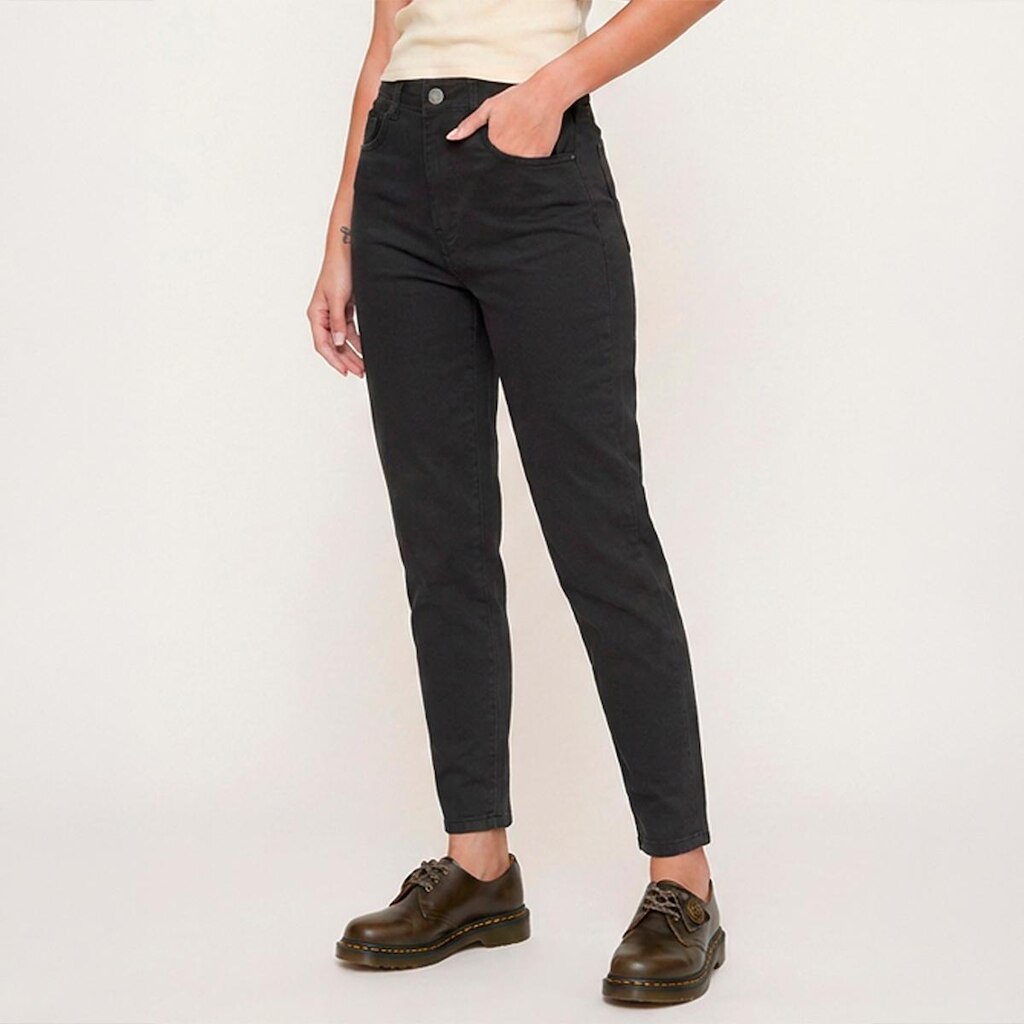 Calça Feminina Cintura Alta Skinny com Elastano Sarja Ajuste Perfeito