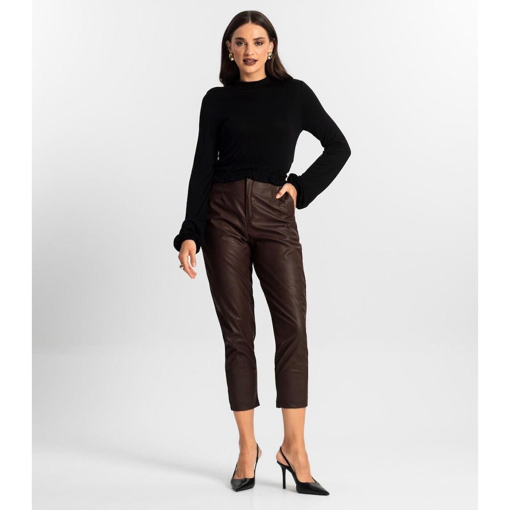 Calça Feminina Courino Endless Marrom