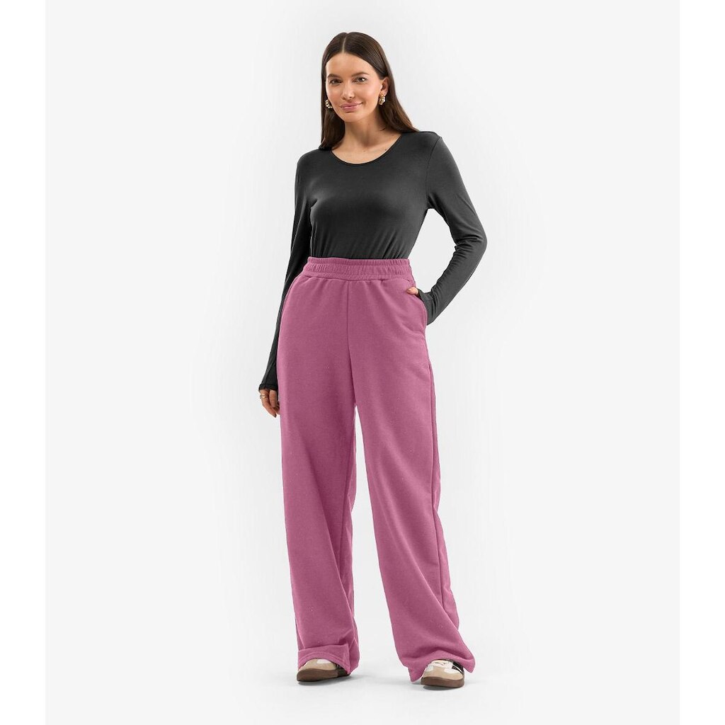 Calça Feminina em Moletom Rovitex Rosa