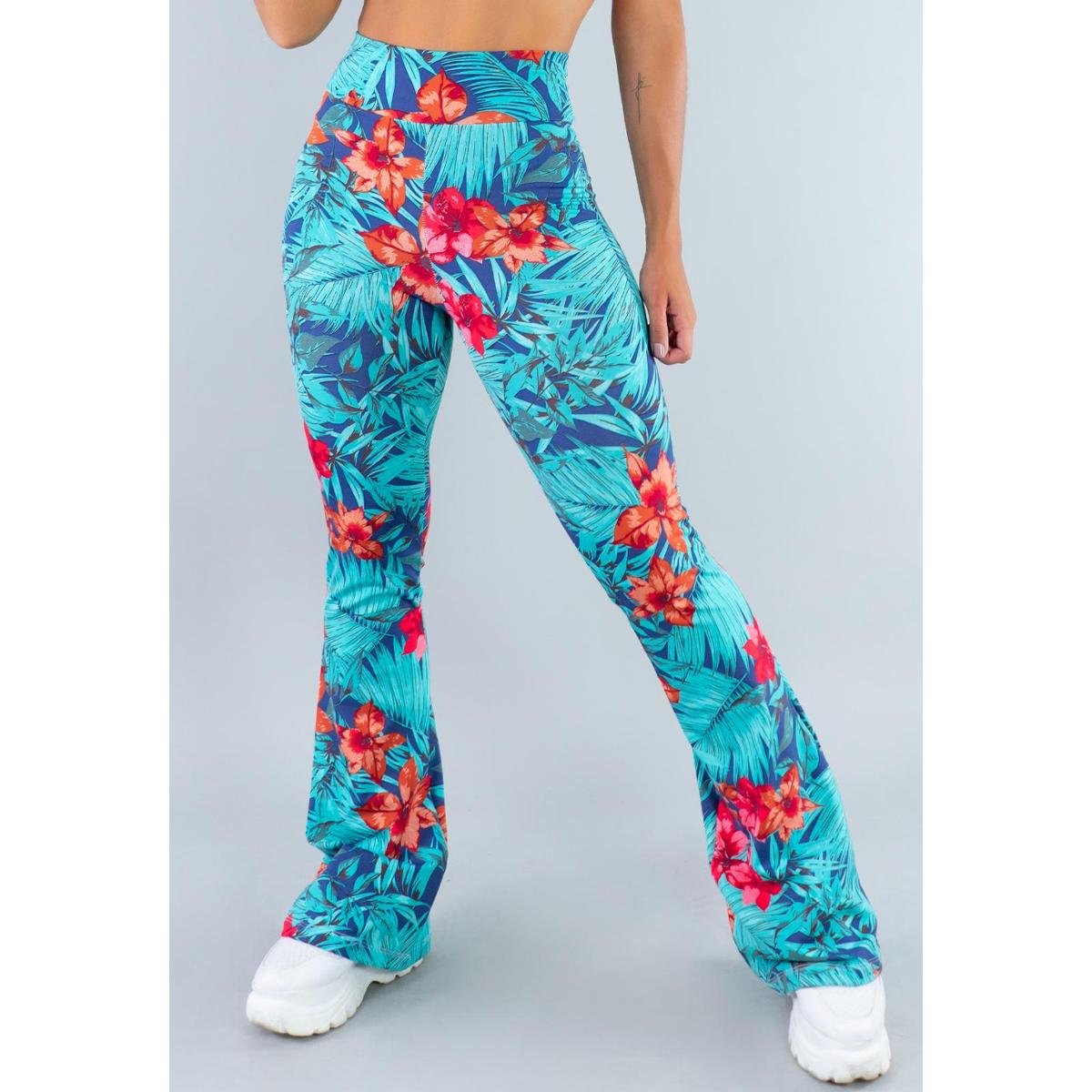 Calça Feminina Flare Estampada Pantalona Cintura Alta Mvb Modas é ruim? Calça Feminina Flare Estampada Pantalona Cintura Alta Mvb Modas é boa?