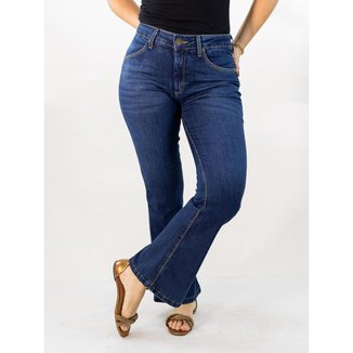 Calça Feminina Jeans Flare Petit Azul Tradicional Alta Anticorpus