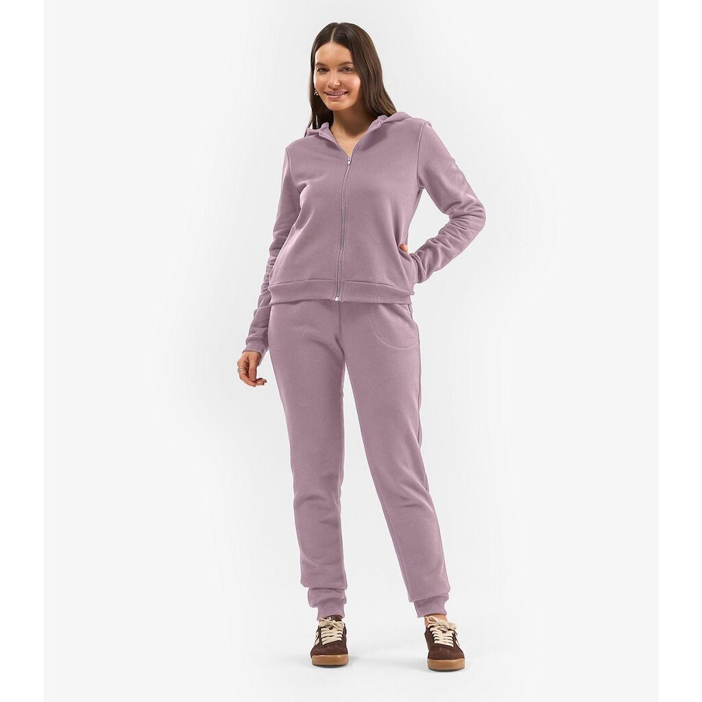 Calça Feminina Jogger Em Moletom Peluciado Rovitex Rosa