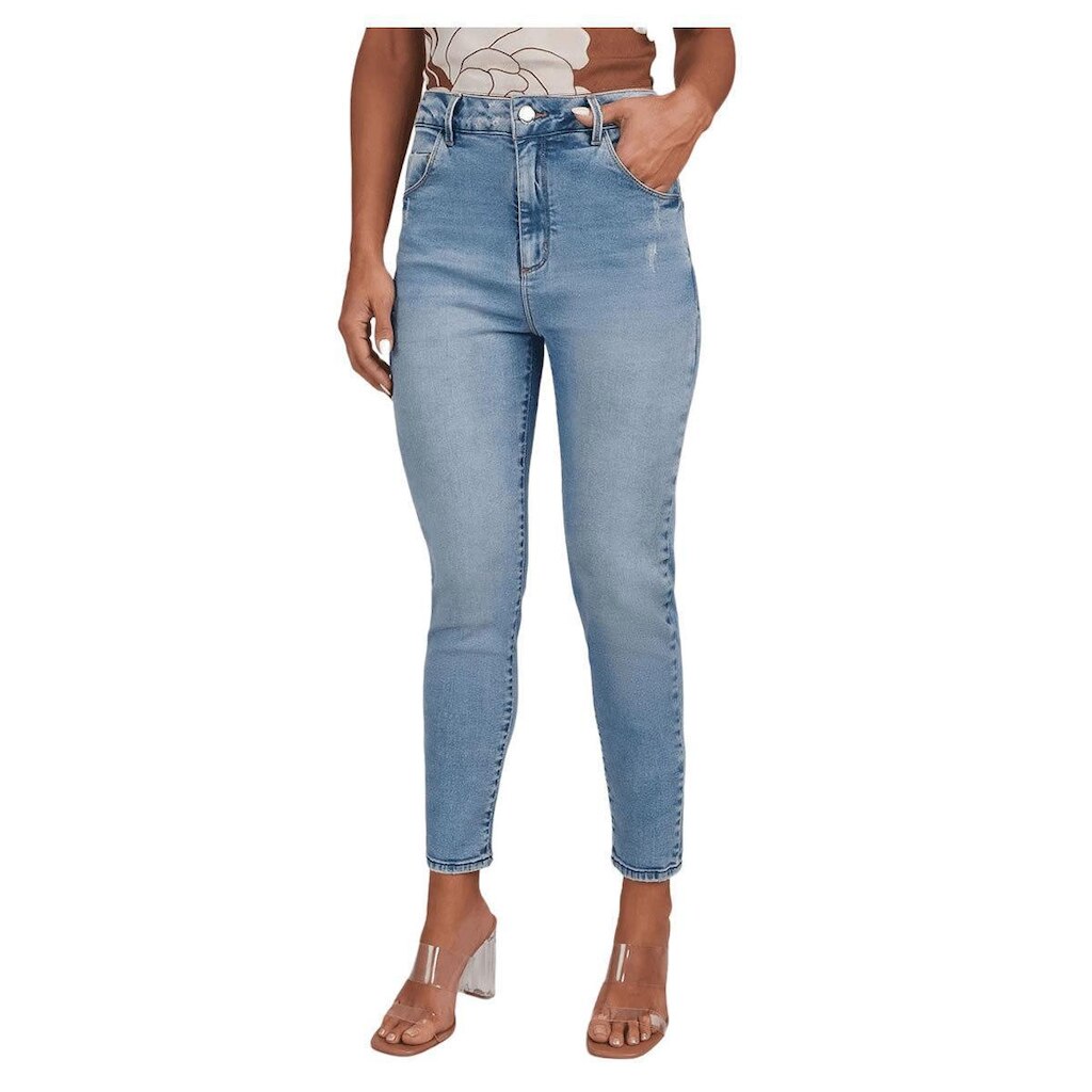 Calça Feminina Lado Avesso Jeans Jegging - L1252