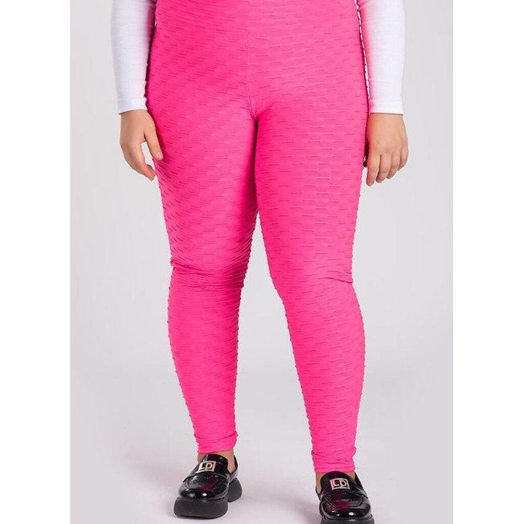 Calça Feminina Legging Plus Size Malha Favo "Trapiado" - Serena