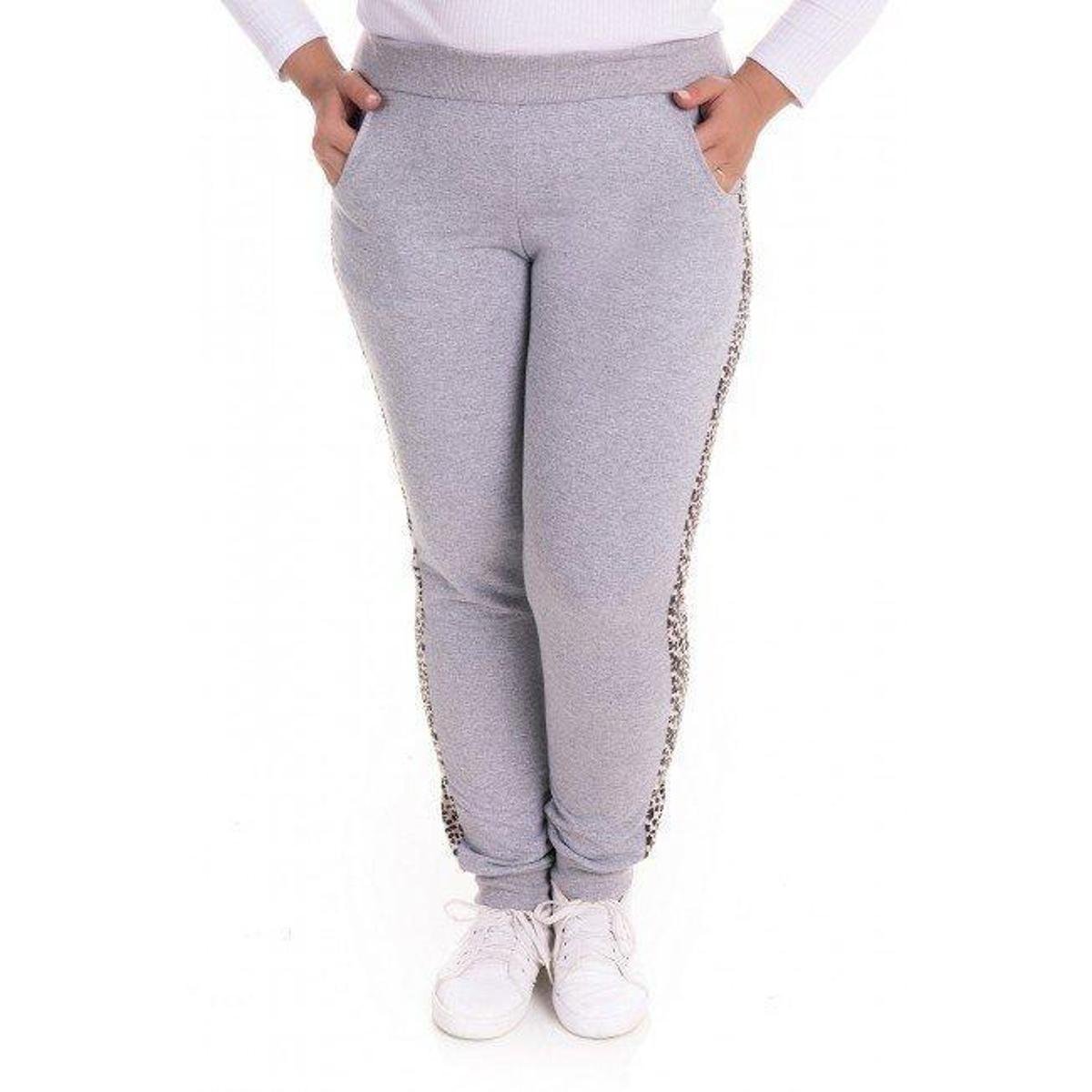 Calça Feminina Moletom com Detalhe em Onça é ruim? Calça Feminina Moletom com Detalhe em Onça é boa?