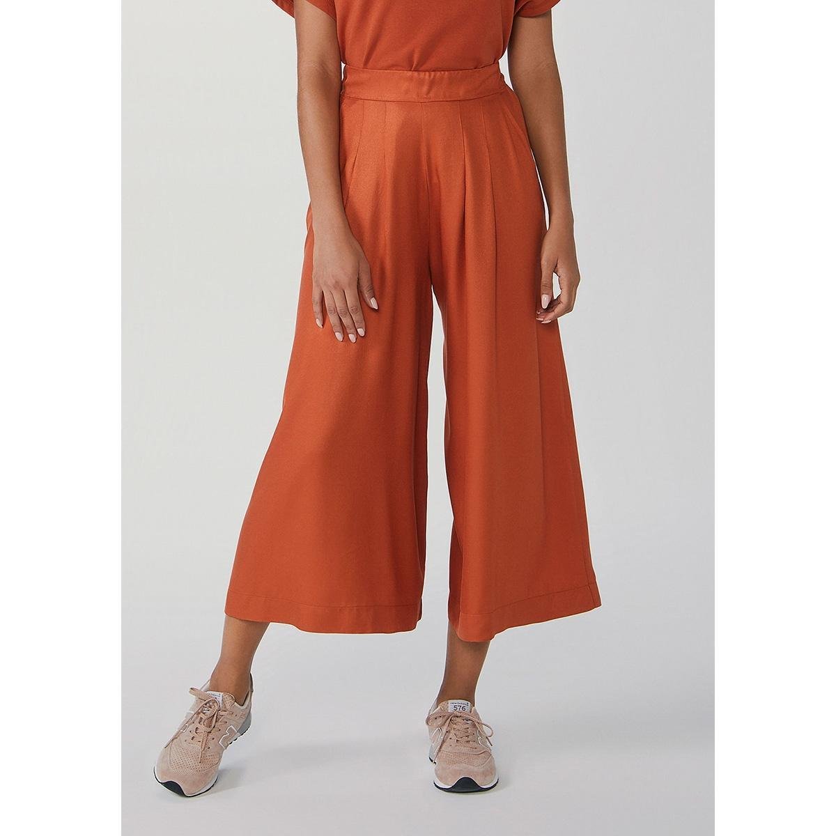 Calça Feminina Pantacourt Em Viscose Mini Me - C5H1HLNEN5 - Marrom Menor preço em Calça Feminina Pantacourt Em Viscose Mini Me - C5H1HLNEN5 - Marrom