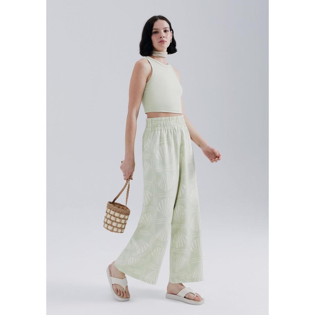 Calça Pantalona Verde R$ 167,99