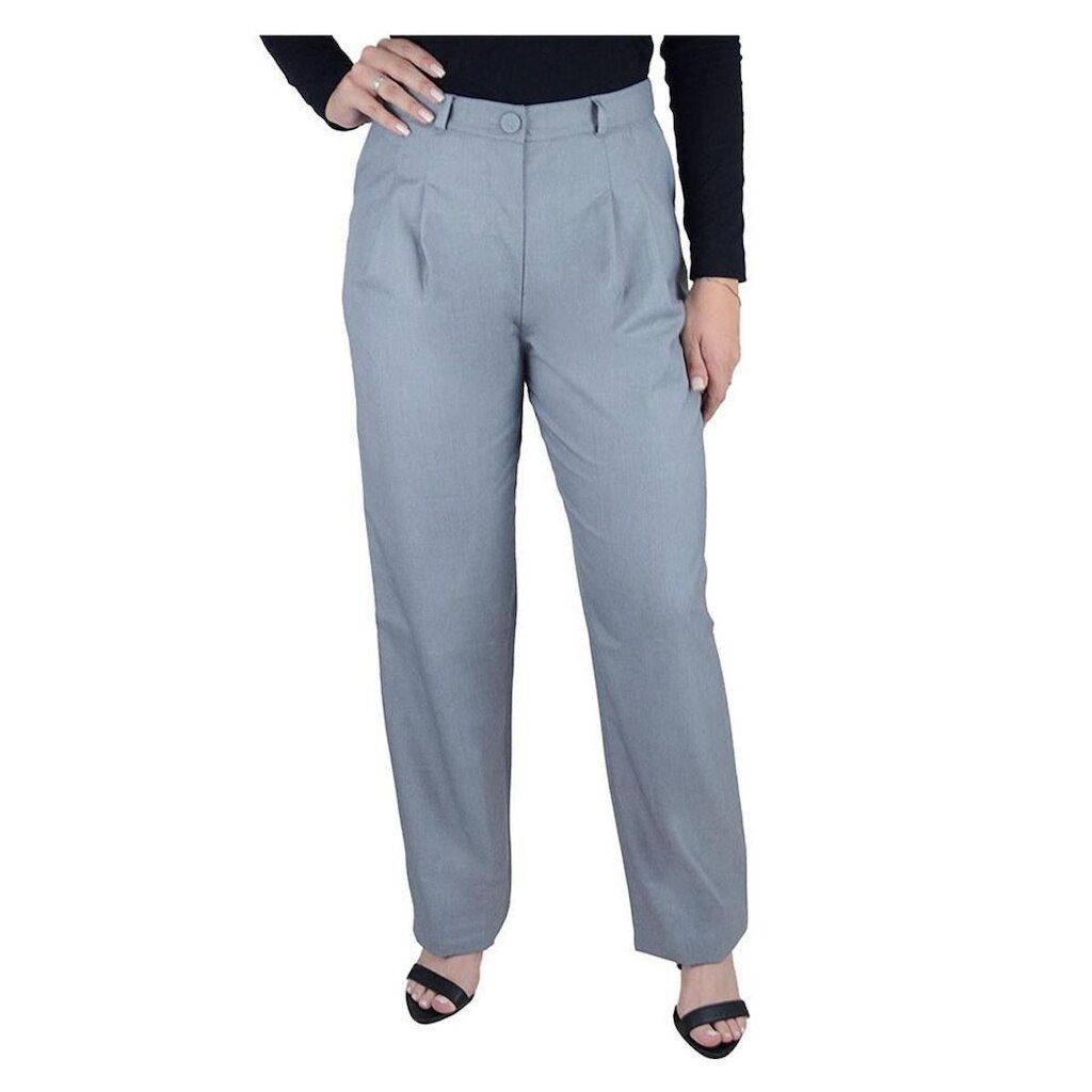 Calça Feminina Parado no Ar Wide Leg Cinza - 73036