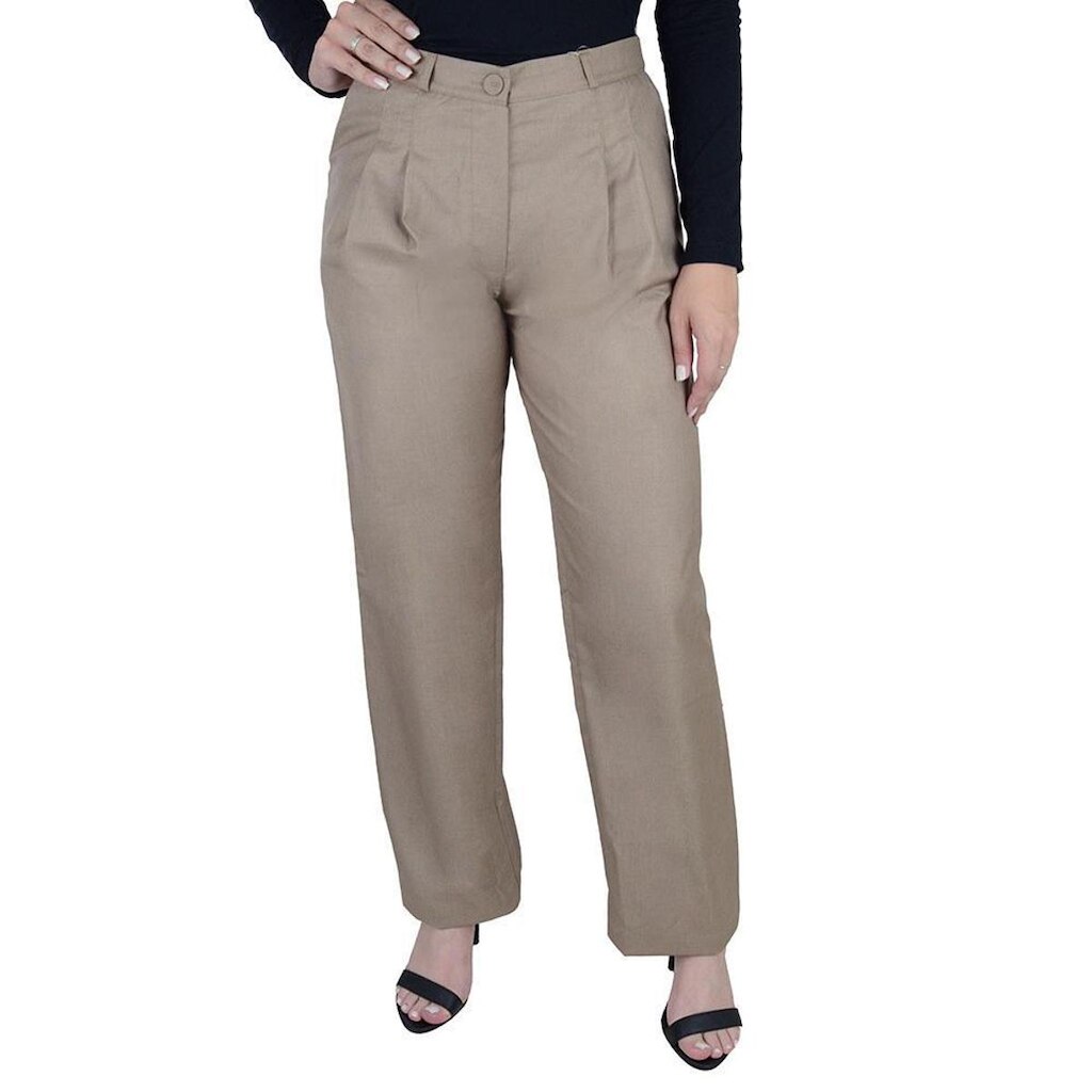 Calça Feminina Parado no Ar Wide Leg Marrom - 730361