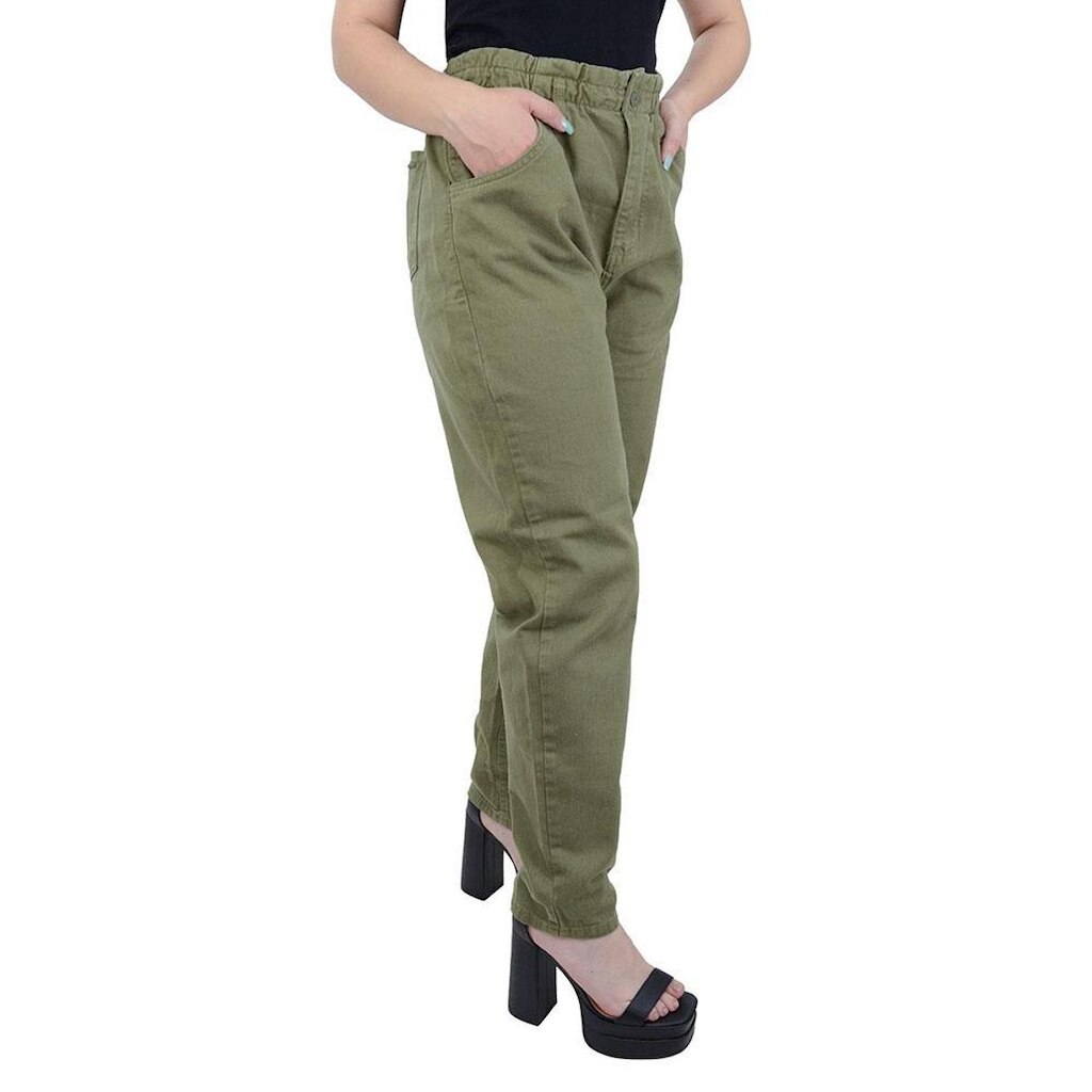 Calça Feminina Recuzza Baggy Verde Militar - 10703