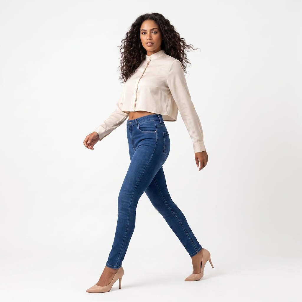 Calça Feminina Skinny Ouzzare Azul ZZ81072