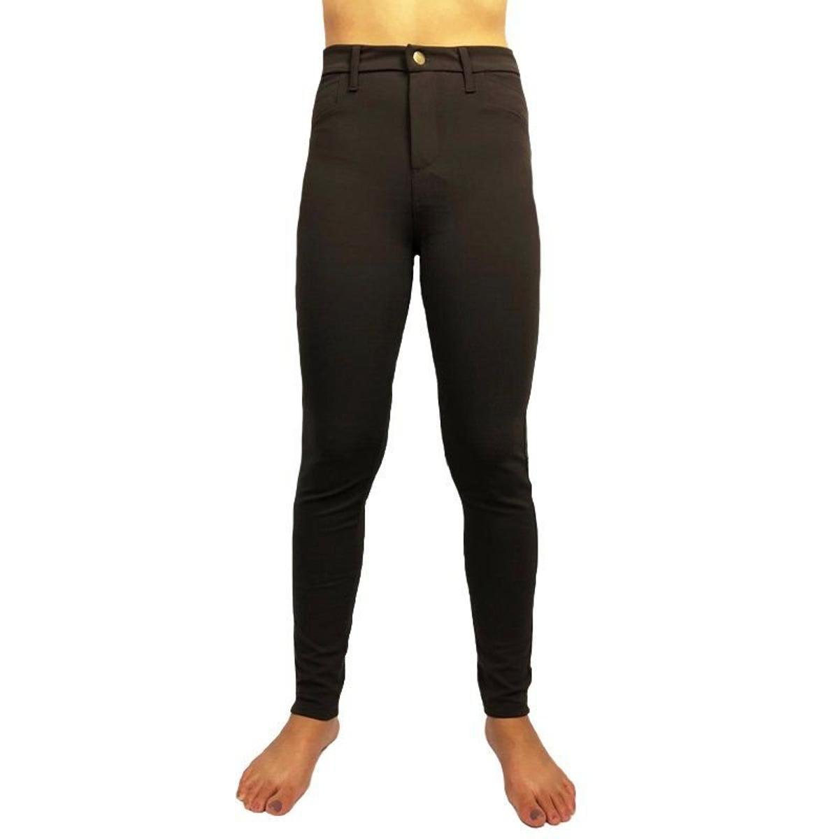 calça social marrom feminina