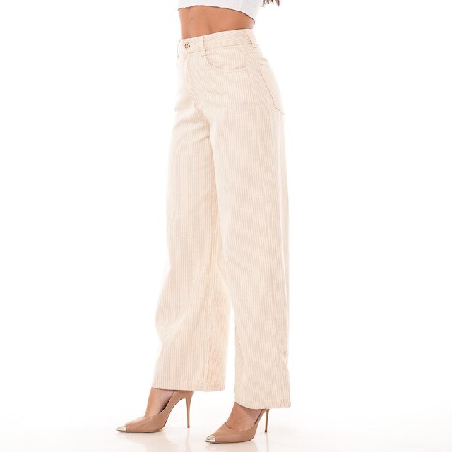 Calça Feminina Wide Leg Calça Básica Moda Social Pantalona