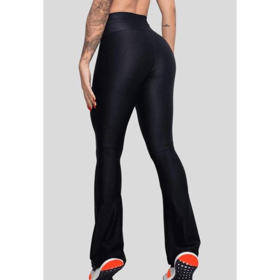 Calça Flare Bailarina Bella Fiore Modas Preta