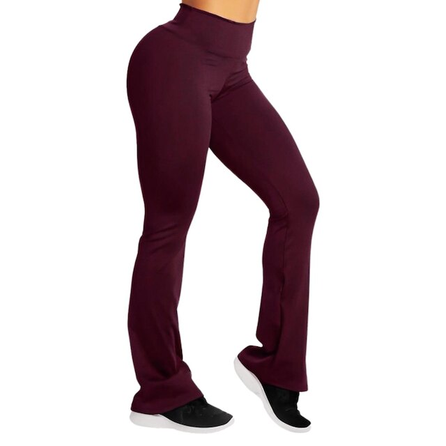 Calça Flare Bailarina Flanelada Térmica Antifrio Forrada Em Suplex WOLFOX