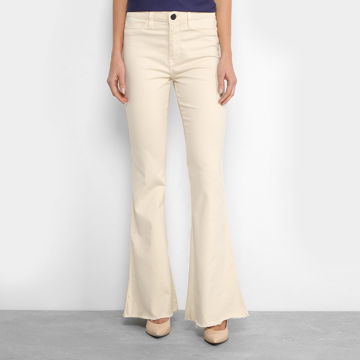 calça off white flare