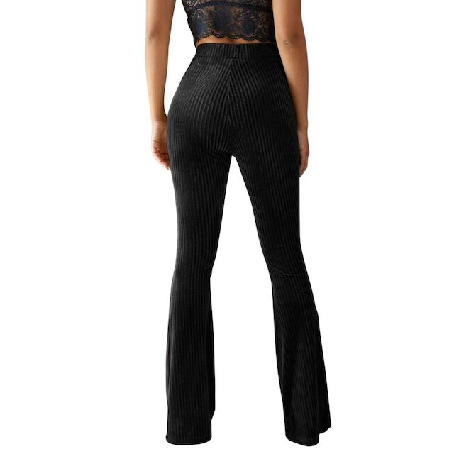 Calça Flare Cotelê Bella Fiore Veludo Grossa Cós Alto Cintura Alta