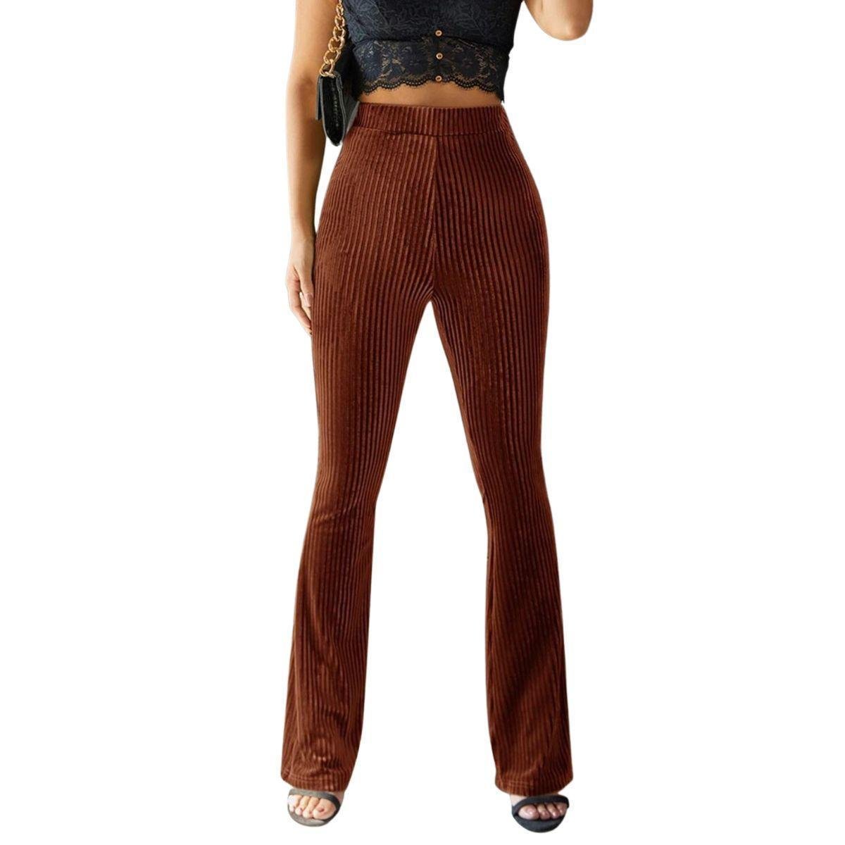 Calça Flare Cotelê Bella Fiore Veludo Grossa Cós Alto Cintura Alta Menor preço em Calça Flare Cotelê Bella Fiore Veludo Grossa Cós Alto Cintura Alta