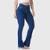 Calça Flare HNO Jeans Petit Barra Desfiada Azul - Azul Escuro