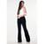 Calça Flare Malha Lisa Preta - P - Veste do 38 ao 40 - Preto