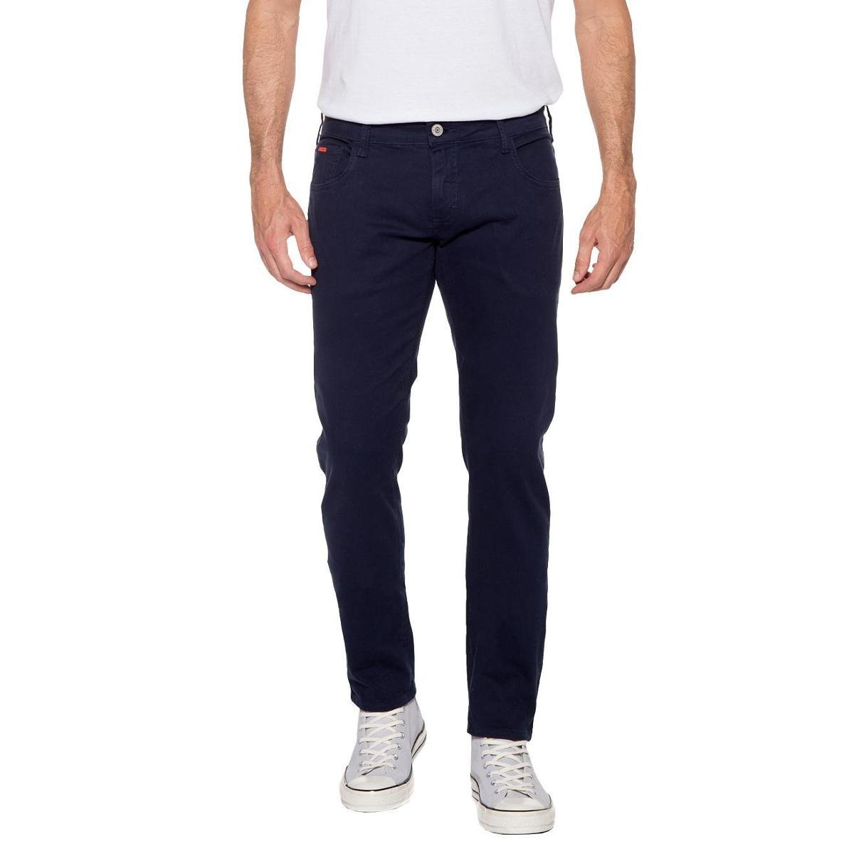 Calça Forum Jeans Masculina Skinny Igor Red Tag Escura - Azul Menor preço em Calça Forum Jeans Masculina Skinny Igor Red Tag Escura - Azul